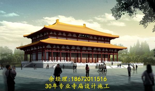 一般比较小的寺庙建筑采用什么风格设计？现代寺院设计