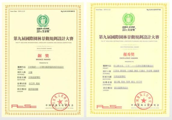 园林专业十大证书？园林设计证书图片