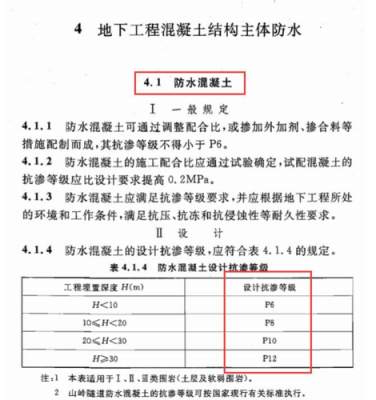 p10抗渗混凝土做法？混泥土抗渗设计
