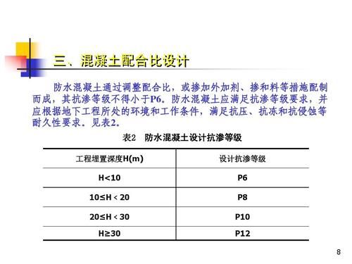 p10抗渗混凝土做法？混泥土抗渗设计