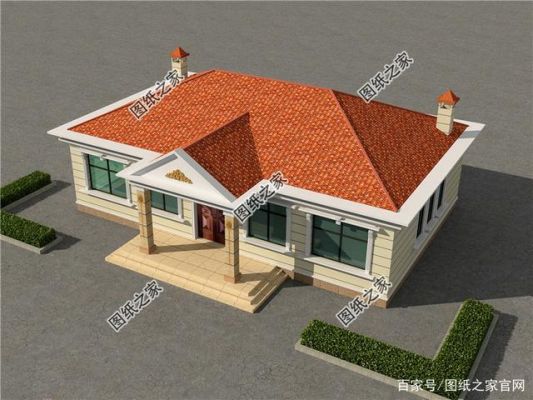 农村自建房方形怎样设计屋脊？简单平房平面设计图