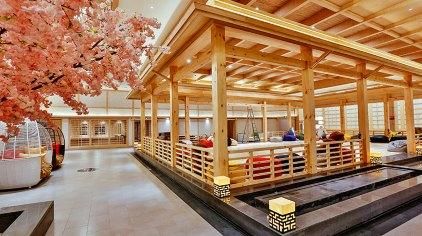 沐青汤泉和汤乐源哪个好？茶艺厅设计方案