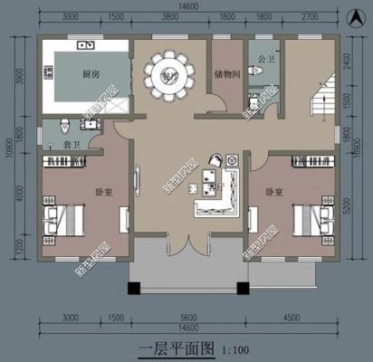 家里盖房子，宅基地南北长14米，东西宽10米，面南盖房子，该如何设计，请朋友帮助？东西向的别墅怎么设计