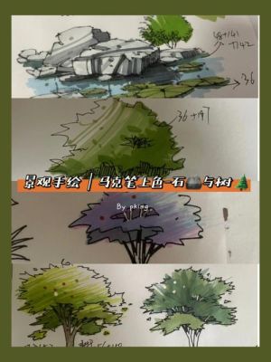 学的园林景观设计想要一套马克笔touch3代的求景观手绘的常用色最好是一套的跪谢？简单彩绘设计图片大全
