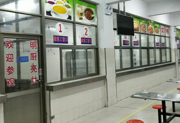 学校食堂承包一个小窗口应该怎么做？学校食堂窗口设计图片