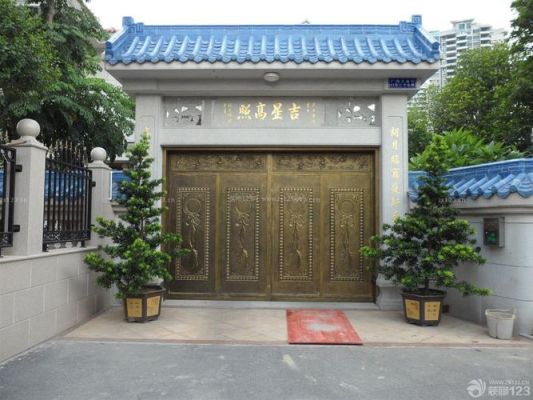 农村自建房做什么样的大门又亮又好看？庭院门前设计效果图大全