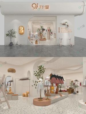 童装店铺装修风格？童装墙面设计效果图