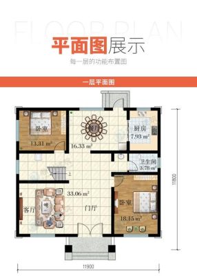 12米乘12米两层别墅内部设计效果图有哪些推荐？二层平面格局设计图片