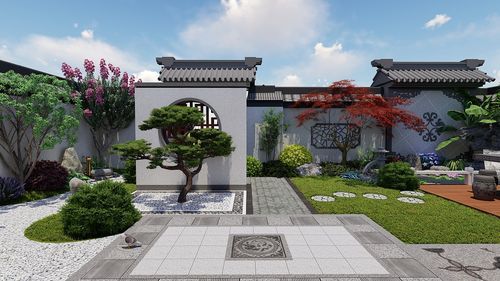中式院子适合种什么树？中式别墅花园庭院设计