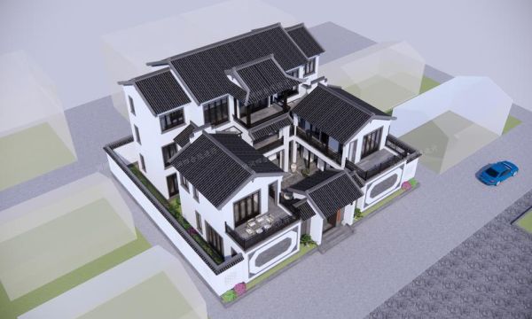 四合院和新式别墅的优缺点？四合院别墅简约设计效果图