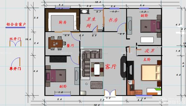 农村两间平房怎么布置？现代农村平房设计效果图大全2014图片