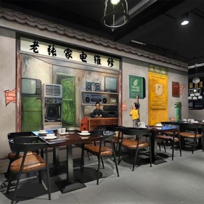 八十年代餐厅怀旧名字？怀旧餐饮设计图