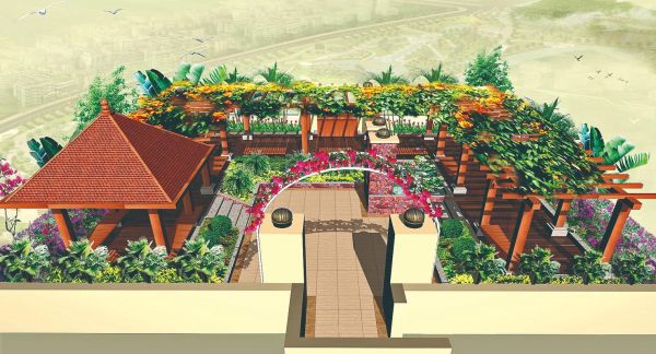 如何装饰楼顶花园？免费楼顶花园设计