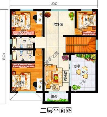农村房座东朝西二层半怎样设计才好看实用实惠？（农村四间两层半设计图）