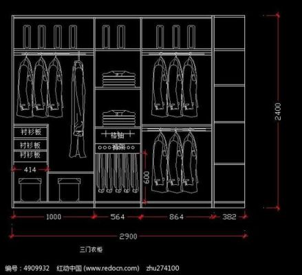 三门移门衣柜内部尺寸？（四米大移门衣柜怎么设计）