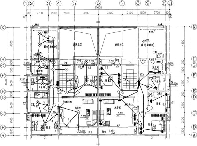 自建房两层水电材料需要多少？（两层房水电设计安装图）