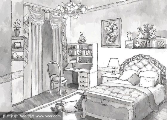 卧室手绘油画什么作品比较合适？（创意设计素描卧室）