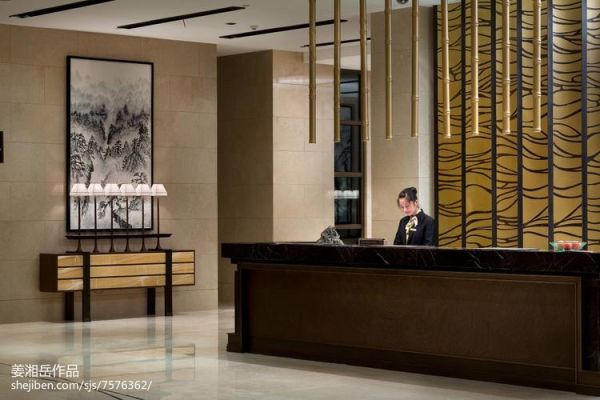 四星级酒店前台的台面高度、宽度是多少(客人用的和员工用的)？（酒店前台设计高度）