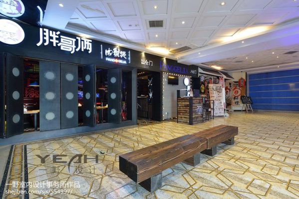 餐馆工业混搭风，如何设计门头，及装修，一二楼平分面积170平？（装修效果图饭店设计）