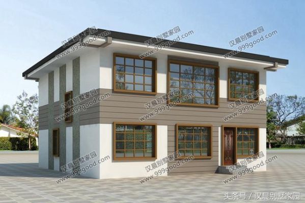两层自建房未飘檐怎么弄？（简易平顶二层楼设计）