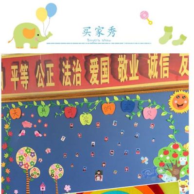 彩纸要怎么做教室？（教室外墙贴学生照片设计图片大全）