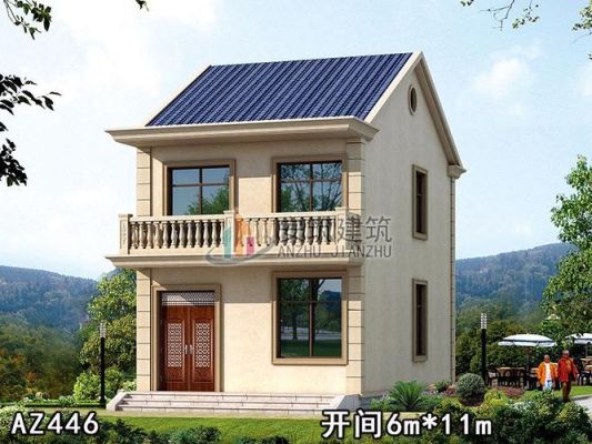 农村二间二层半小型墅？（两间两层楼套房设计图）