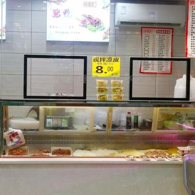 熟食店用钢化玻璃做窗口可以做成什么行？（玻璃店设计效果图）