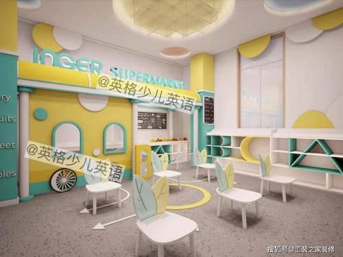 如何开英语培训机构？（少儿外语培训中心装修设计图）
