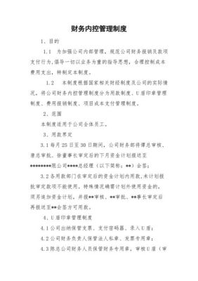 内控制度与财务管理制度区别？（财务管理制度设计的方式）