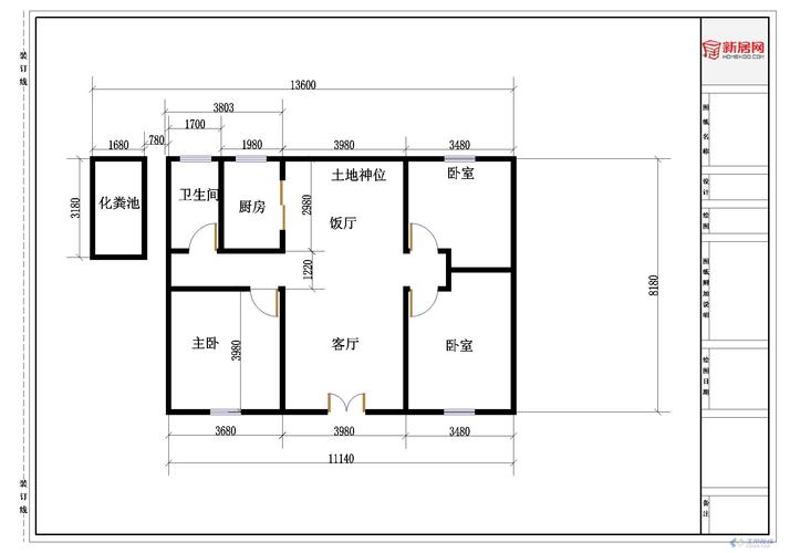 农村六间房多少平方？（农村平房六间设计图）