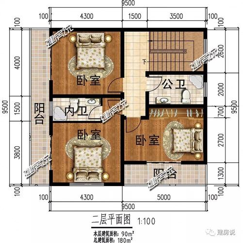 农村六间房多少平方？（农村平房六间设计图）