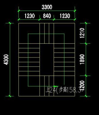 层高3.4，宽3米，进深2.6，能做一个三跑的楼梯吗？（自建房 三跑楼梯设计图）