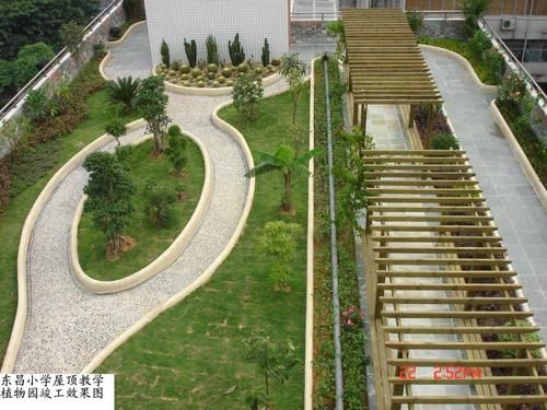 描述学校的小花园有什么词？（学校小花园设计实景图）