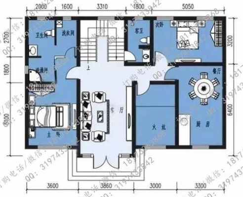 农村自建房火炕可以用到二层吗？（两层乡村土炕别墅设计图）