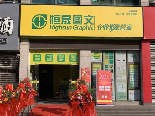 开一个图文店要大概要多少费用？开一个图文店？（门头设计费用）