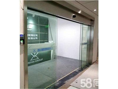 大厅玻璃伸缩门怎样装门禁？（全玻璃自动门门禁套装设计方案）
