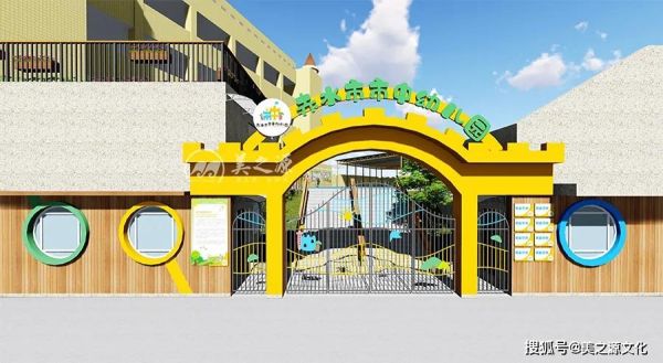 幼儿园室外建筑标识包括什么？（幼儿园户外墙面设计）